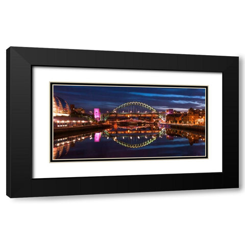 AF20120826 Newcastle 008-EditC01 Black Modern Wood Framed Art Print with Double Matting by Frank, Assaf