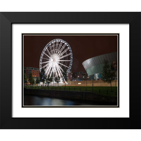 AF20120930 Liverpool 240 Black Modern Wood Framed Art Print with Double Matting by Frank, Assaf
