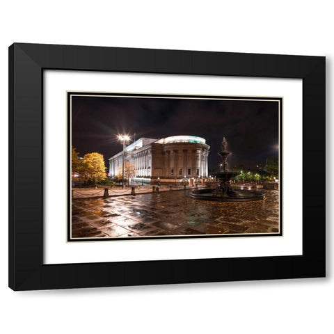 AF20120930 Liverpool 266 Black Modern Wood Framed Art Print with Double Matting by Frank, Assaf