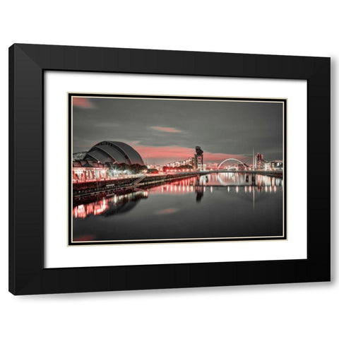 AF20121004 Glasgow 228X4C01 Black Modern Wood Framed Art Print with Double Matting by Frank, Assaf
