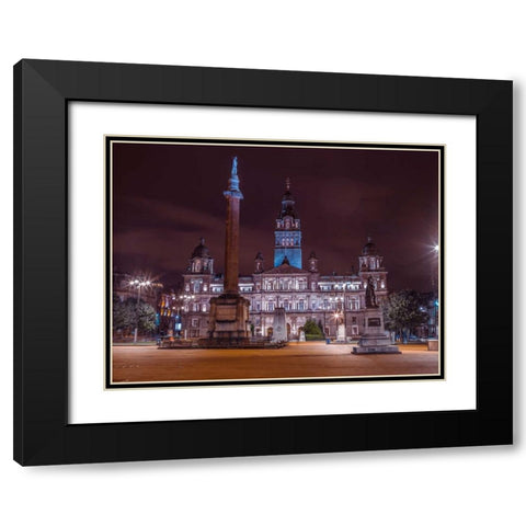 AF20121004 Glasgow 260C06 Black Modern Wood Framed Art Print with Double Matting by Frank, Assaf