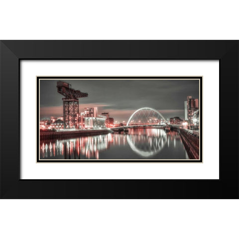 AF20121004 Glasgow 230XC13 Black Modern Wood Framed Art Print with Double Matting by Frank, Assaf