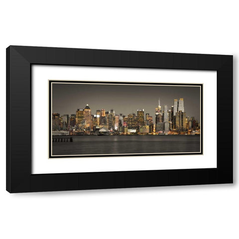 AF20131119 New York 1633C05 Black Modern Wood Framed Art Print with Double Matting by Frank, Assaf