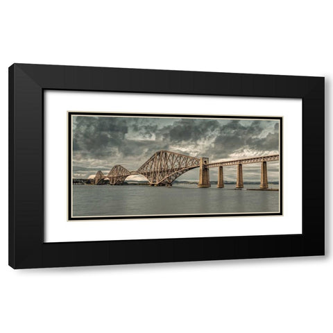 AF20121003 Forth Bridge 073XC07 Black Modern Wood Framed Art Print with Double Matting by Frank, Assaf