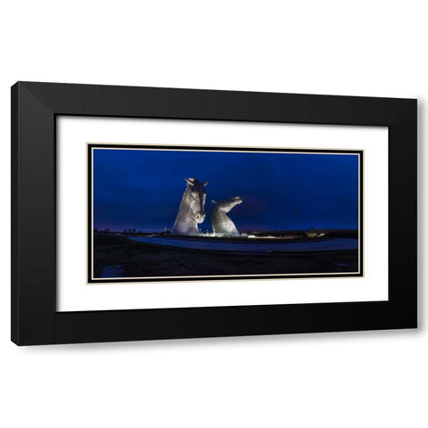 AF20150306 The Kelpies 1287P Black Modern Wood Framed Art Print with Double Matting by Frank, Assaf