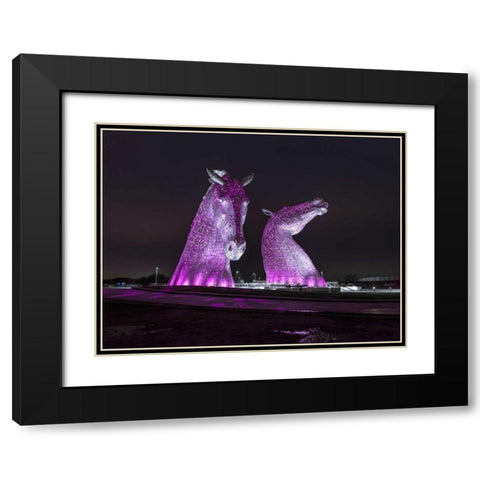 AF20150306 The Kelpies 1310C02 Black Modern Wood Framed Art Print with Double Matting by Frank, Assaf