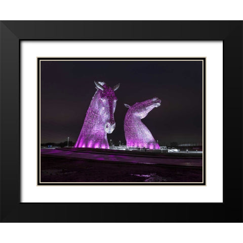 AF20150306 The Kelpies 1310C02 Black Modern Wood Framed Art Print with Double Matting by Frank, Assaf