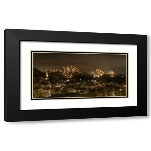 AF20150307 Forth Bridge 1596C01 Black Modern Wood Framed Art Print with Double Matting by Frank, Assaf