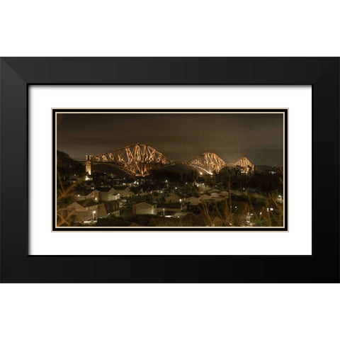 AF20150307 Forth Bridge 1596C01 Black Modern Wood Framed Art Print with Double Matting by Frank, Assaf
