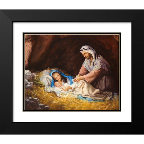 Heavenly Peace Black Modern Wood Framed Art Print with Double Matting by Missman, Mark