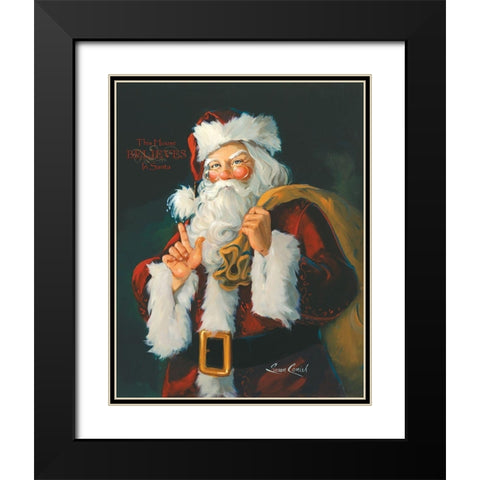 This House Believes Black Modern Wood Framed Art Print with Double Matting by Comish, Susan