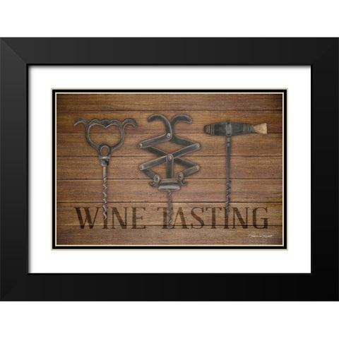 Corkscrews Black Modern Wood Framed Art Print with Double Matting by Marrott, Stephanie