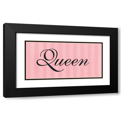 Queen Black Modern Wood Framed Art Print with Double Matting by Marrott, Stephanie