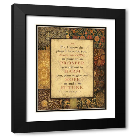 Plans I Have Black Modern Wood Framed Art Print with Double Matting by Marrott, Stephanie