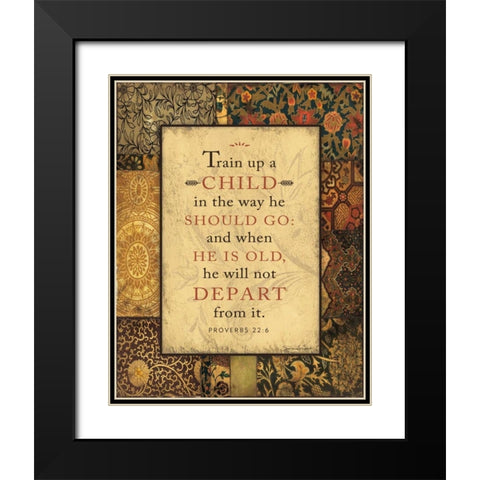 A Child Black Modern Wood Framed Art Print with Double Matting by Marrott, Stephanie