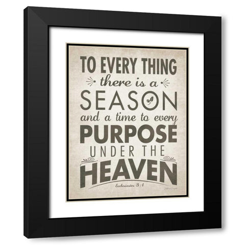 A Season Black Modern Wood Framed Art Print with Double Matting by Marrott, Stephanie