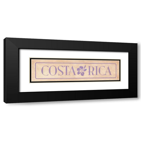 Costa Rica Black Modern Wood Framed Art Print with Double Matting by Marrott, Stephanie