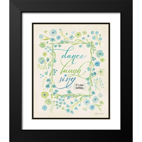 A Wish III Black Modern Wood Framed Art Print with Double Matting by Marrott, Stephanie