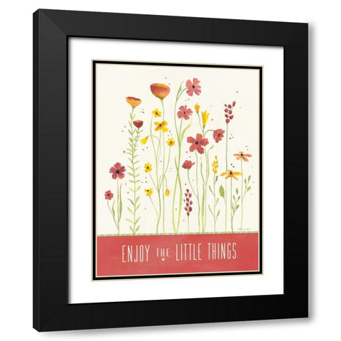 Enjoy Garden Black Modern Wood Framed Art Print with Double Matting by Marrott, Stephanie