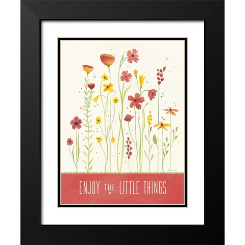 Enjoy Garden Black Modern Wood Framed Art Print with Double Matting by Marrott, Stephanie