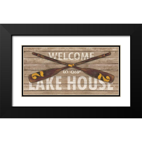 Lakehouse II Black Modern Wood Framed Art Print with Double Matting by Marrott, Stephanie