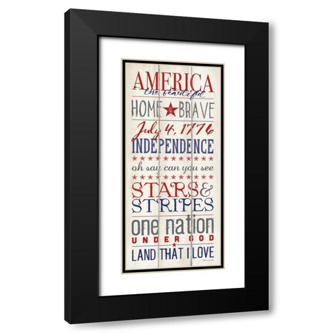 American Black Modern Wood Framed Art Print with Double Matting by Marrott, Stephanie