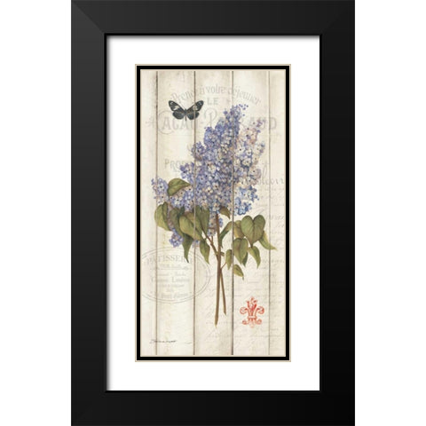 Lilac on Wood Black Modern Wood Framed Art Print with Double Matting by Marrott, Stephanie