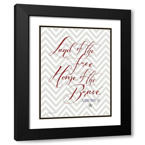 Brave Black Modern Wood Framed Art Print with Double Matting by Marrott, Stephanie
