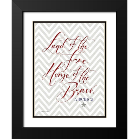 Brave Black Modern Wood Framed Art Print with Double Matting by Marrott, Stephanie