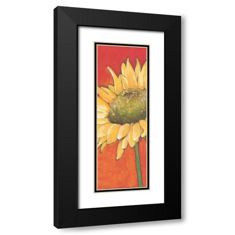 Sunny Flower Black Modern Wood Framed Art Print with Double Matting by Marrott, Stephanie