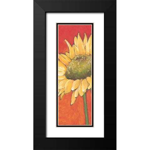Sunny Flower Black Modern Wood Framed Art Print with Double Matting by Marrott, Stephanie