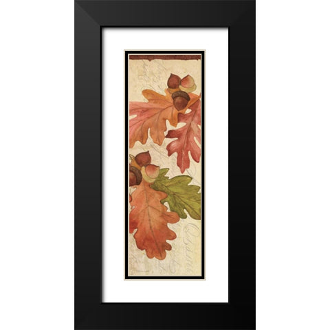 Autumn Collage IV Black Modern Wood Framed Art Print with Double Matting by Marrott, Stephanie
