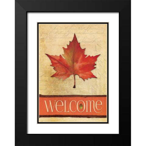 Maple in Fall II Black Modern Wood Framed Art Print with Double Matting by Marrott, Stephanie