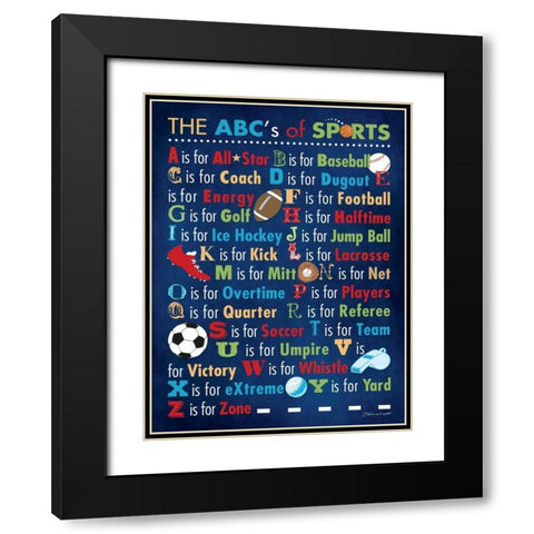 Sports Black Modern Wood Framed Art Print with Double Matting by Marrott, Stephanie