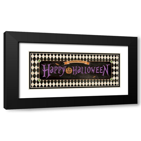 Happy Halloween II Black Modern Wood Framed Art Print with Double Matting by Marrott, Stephanie