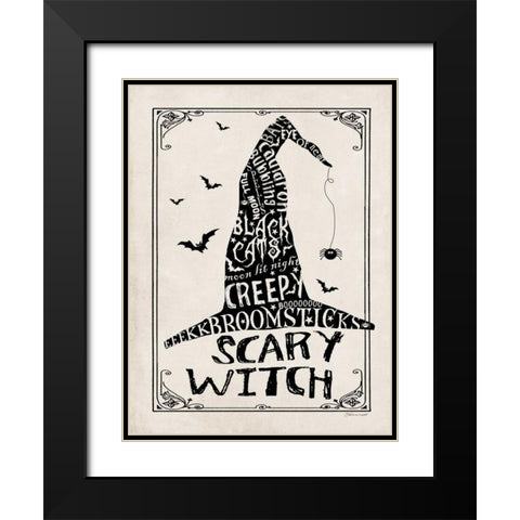 Witch I Black Modern Wood Framed Art Print with Double Matting by Marrott, Stephanie