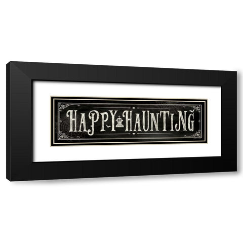 Happy Haunting I Black Modern Wood Framed Art Print with Double Matting by Marrott, Stephanie