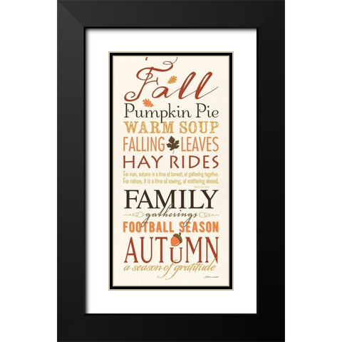 Fall Black Modern Wood Framed Art Print with Double Matting by Marrott, Stephanie