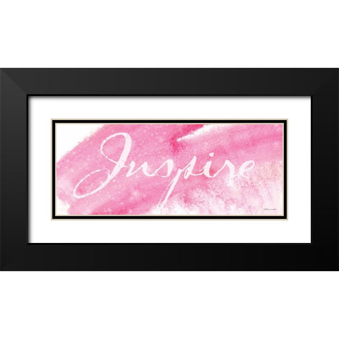 Inspire Black Modern Wood Framed Art Print with Double Matting by Marrott, Stephanie
