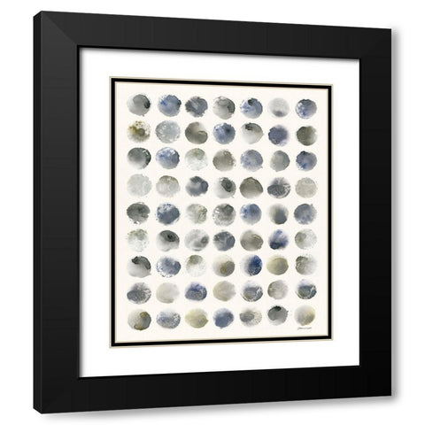 Dot Pattern Black Modern Wood Framed Art Print with Double Matting by Marrott, Stephanie