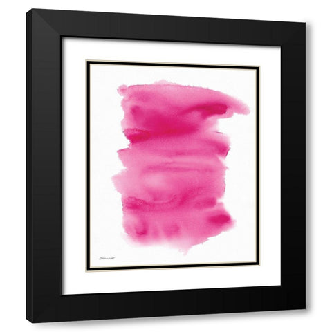 Pink Wash Black Modern Wood Framed Art Print with Double Matting by Marrott, Stephanie