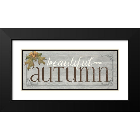 Beautiful Autumn Black Modern Wood Framed Art Print with Double Matting by Marrott, Stephanie