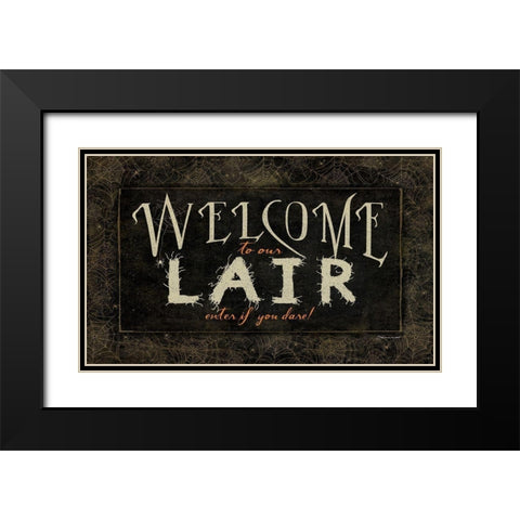 If You Dare Black Modern Wood Framed Art Print with Double Matting by Marrott, Stephanie