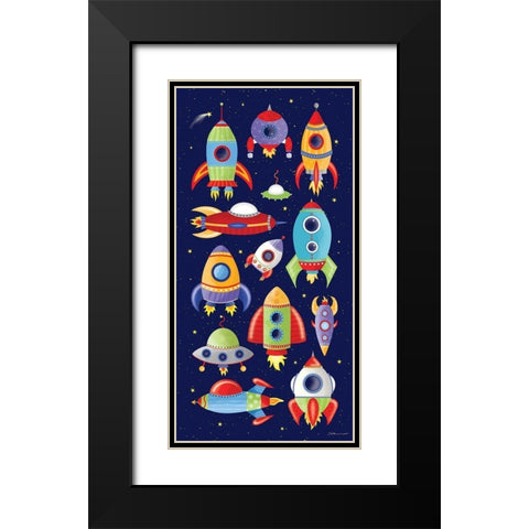 Rocket Shopping Black Modern Wood Framed Art Print with Double Matting by Marrott, Stephanie