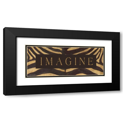 Imagine Black Modern Wood Framed Art Print with Double Matting by Marrott, Stephanie