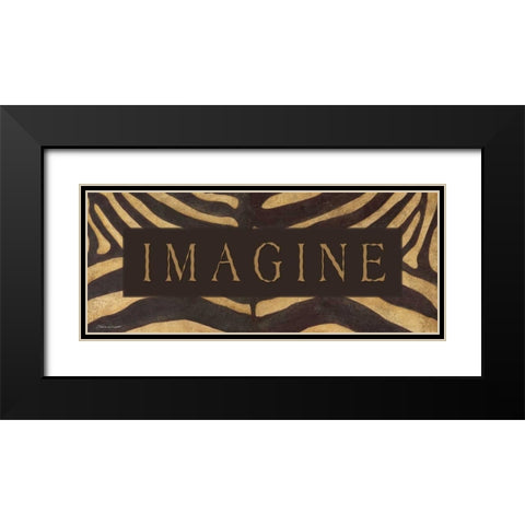 Imagine Black Modern Wood Framed Art Print with Double Matting by Marrott, Stephanie