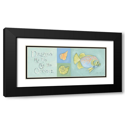 Dreams as Big as the Ocean Black Modern Wood Framed Art Print with Double Matting by Marrott, Stephanie