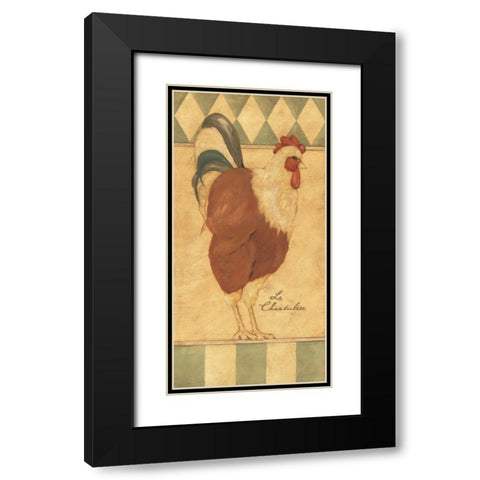 Le Chanticleer Black Modern Wood Framed Art Print with Double Matting by Marrott, Stephanie