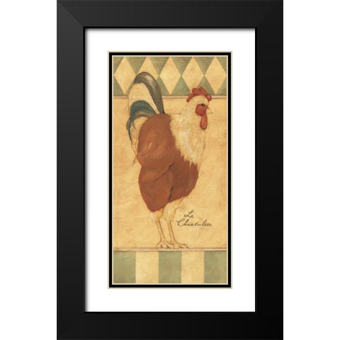 Le Chanticleer Black Modern Wood Framed Art Print with Double Matting by Marrott, Stephanie
