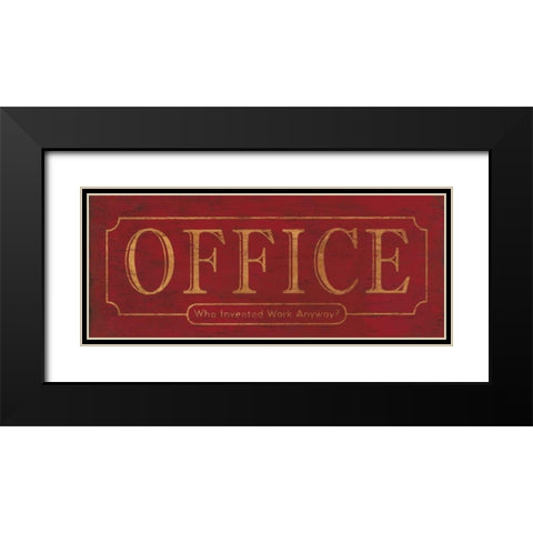 Office Black Modern Wood Framed Art Print with Double Matting by Marrott, Stephanie